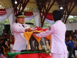 Polda Sumut Gelar Upacara HUT RI ke-80, Lagu Kebangsaan Menggema di Lapangan KS Tubun