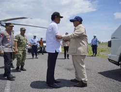 Presiden Prabowo Tiba di Silangit Langsung Naik Helikopter Menuju Tapteng